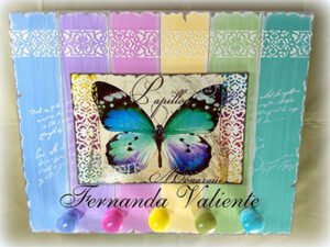 Perchero mariposa